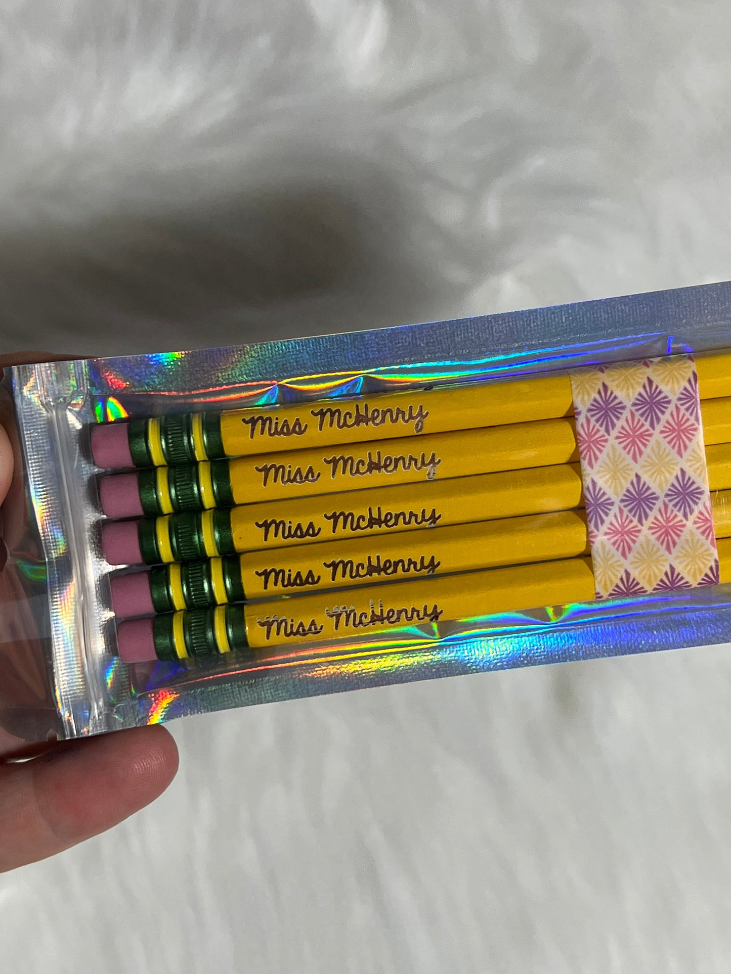 Set of 5 Personalized Pencils