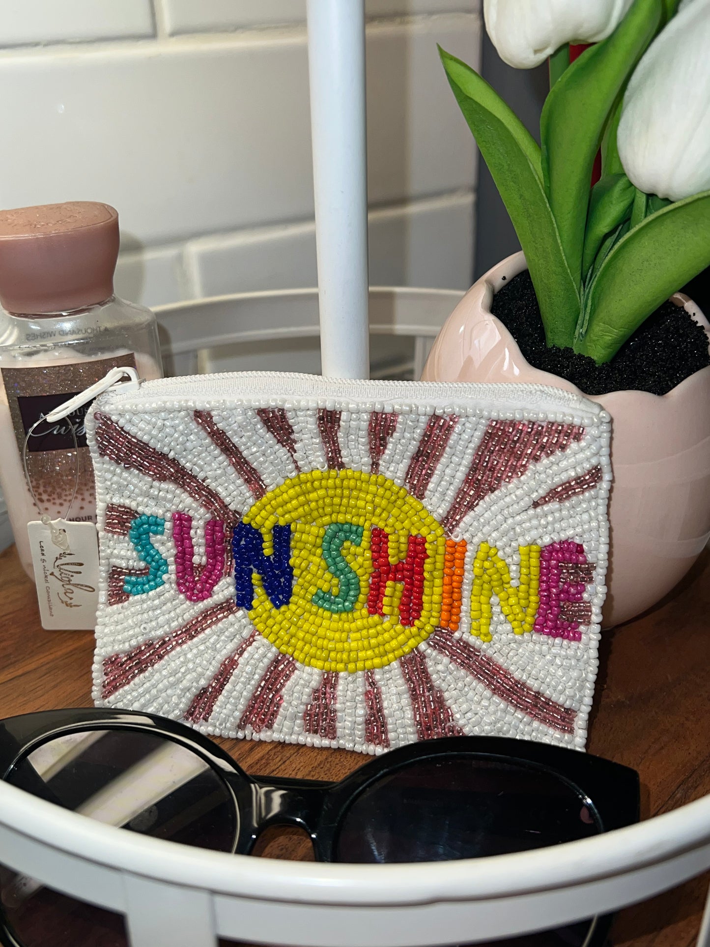 Sunshine Beaded Handmade Beaded Coin Bag