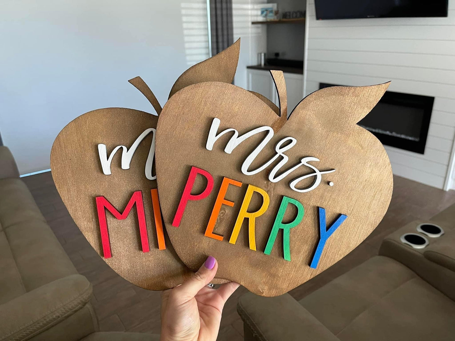 Pre-Order- 🍎3D Personalized Teacher Sign. Closing 4/9